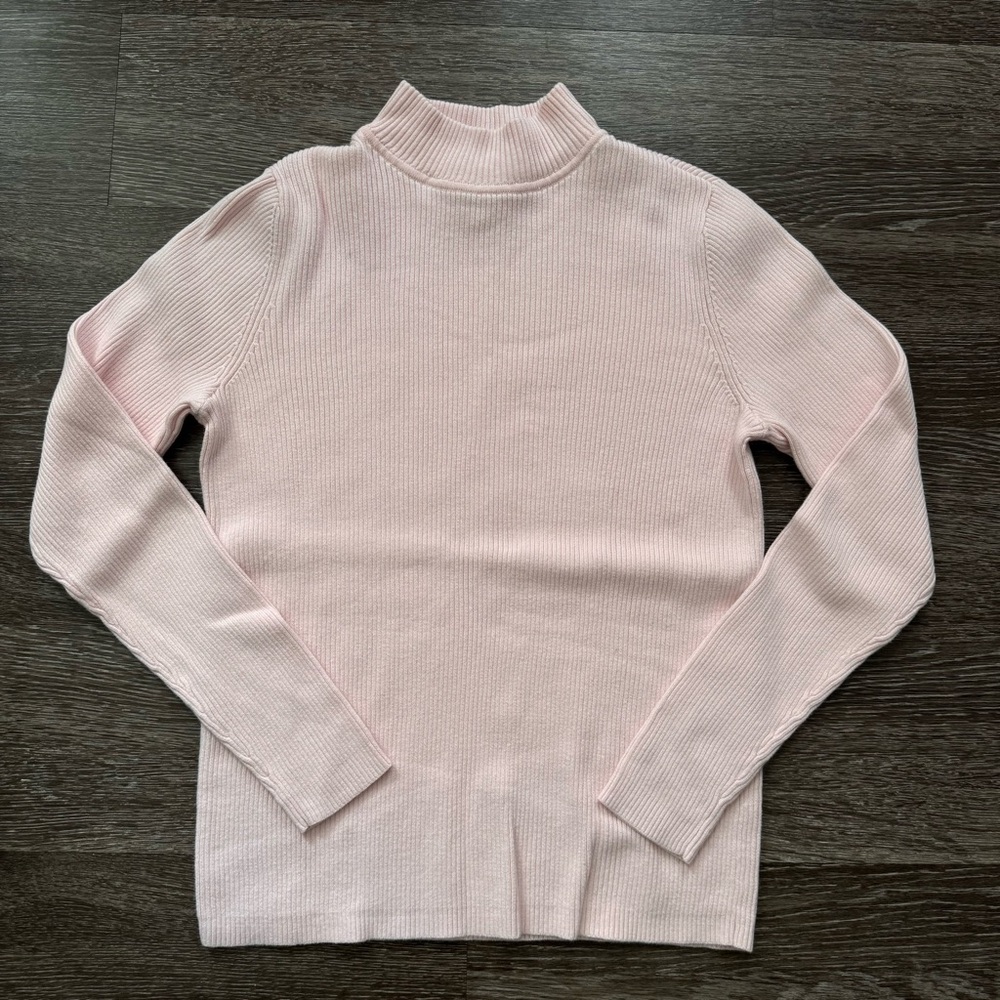 Karen Scott Soft Pink Turtleneck Sweater